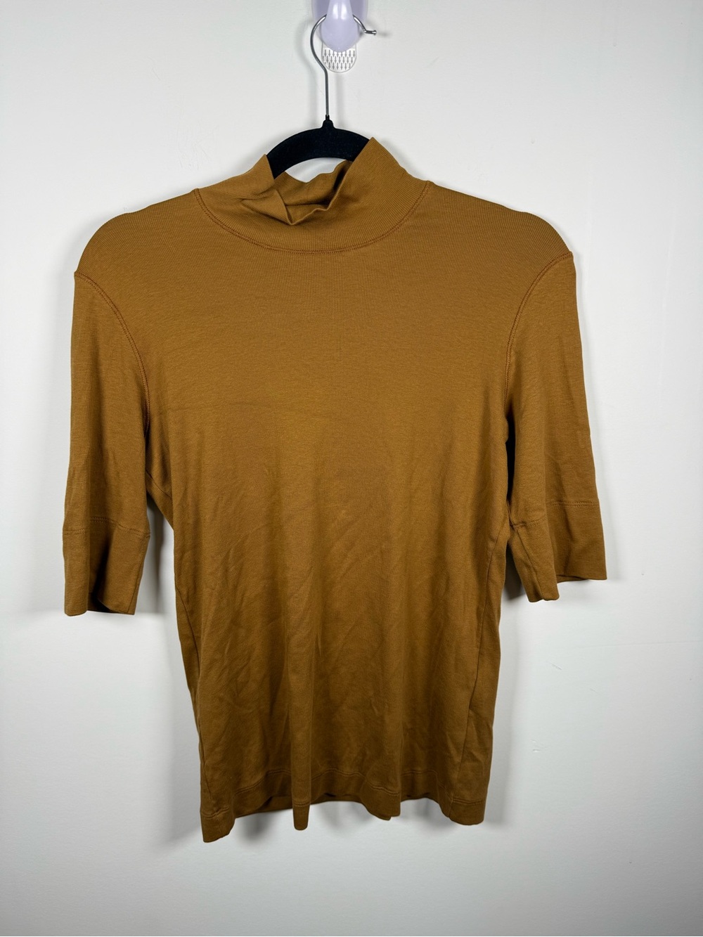 MARC CAIN | 3/4 Sleeve Mock Neck Tee Size 8 / N4